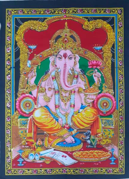 Wandbild Ganesha - 112 x 82 cm