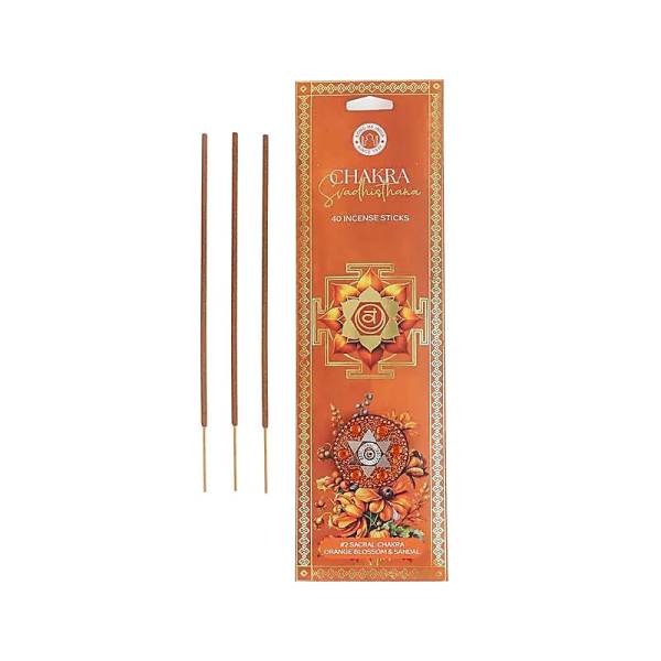 Räucherstäbchen - CHAKRA 2 Sakralchakra (Svadhisthana) - Orangenblüte und Sandelholz