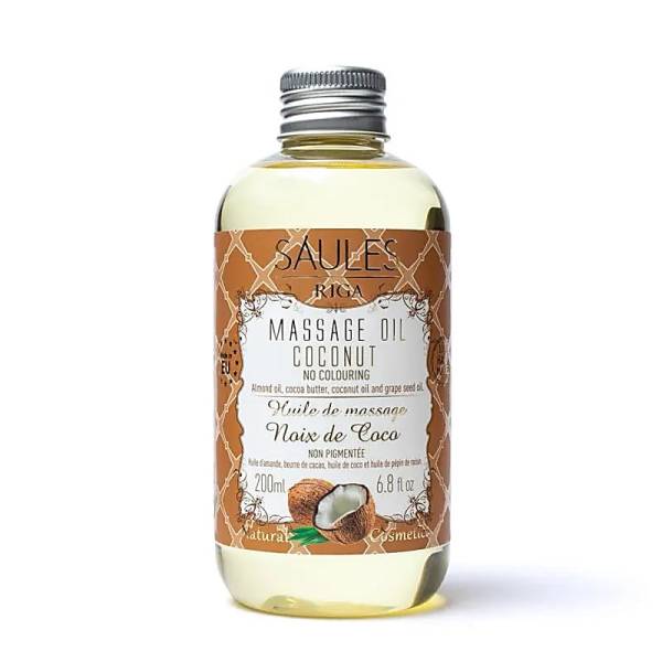 Natürliches Massageöl - Kokosnuss 200 ml