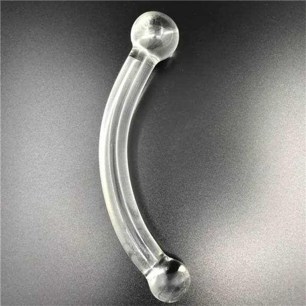 Glas Dildo Pleasure - "G-Punkt" transparent