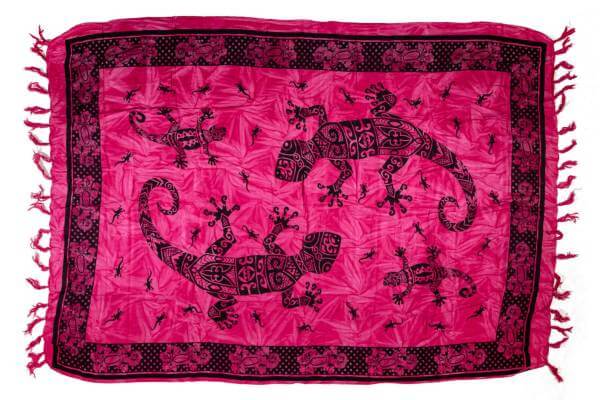 Lunghi | Sarong "Gecko-Mania" - FARBAUSWAHL