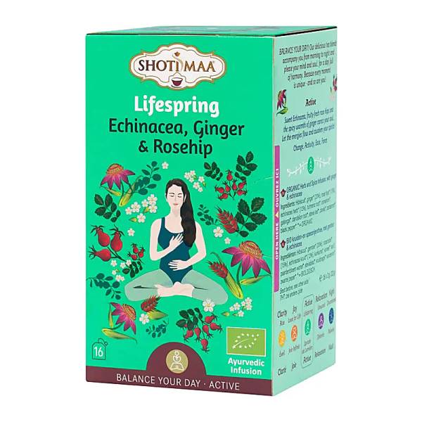 Shoti Maa - BIO-Kräutertee LIFESPRING - Ingwer, Echinacea, Hagebutte