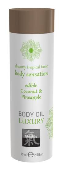 SHIATSU essbares Massageöl - Coconut & Pineapple 75 ml