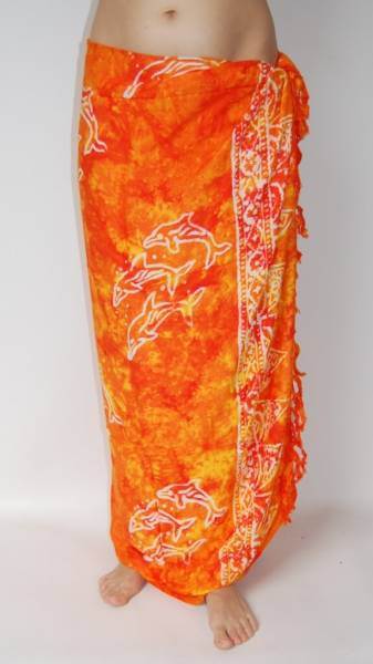 Lunghi | Sarong "Orange smoke" - FARBAUSWAHL