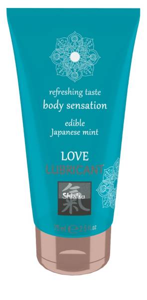 SHIATSU Love lubricant - essbares Gleitgel - Minze 75 ml