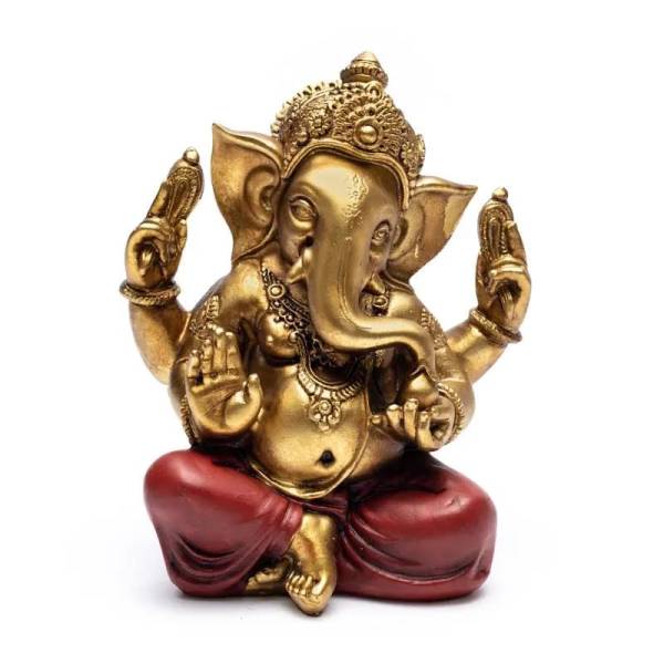 Ganesha Statue - goldfarben 17,7 cm