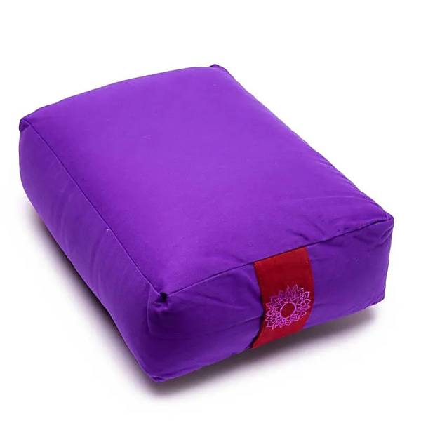 Meditationskissen / Yoga Bolster - lila 7. Chakra