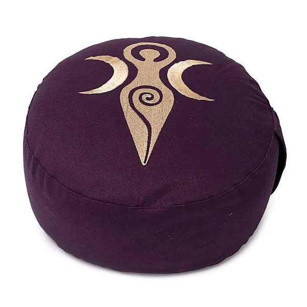 Meditationskissen Göttin - Violett - Bio-Baumwolle