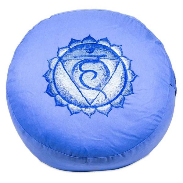 Meditationskissen 5. Chakra Vishuddha - hellblau