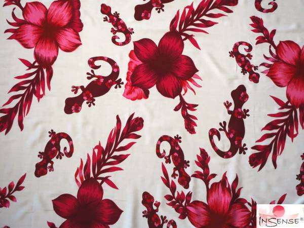 Lunghi | Sarong "Geckos & Flowers" - FARBAUSWAHL
