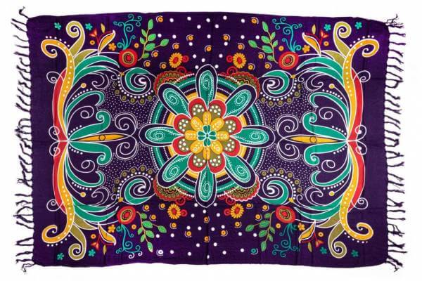 Lunghi - Sarong "Night Flower" - FARBAUSWAHL
