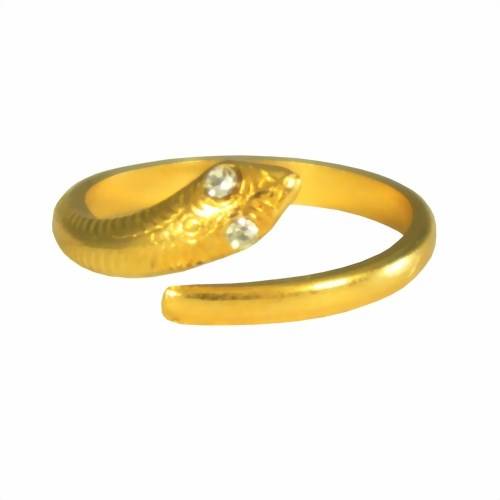 Schlangenring goldfarben - verstellbar